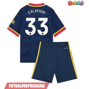 Lacne Dětský Futbalové dres Arsenal Riccardo Calafiori #33 2026-27 Krátky Rukáv - Preč (+ trenírky)